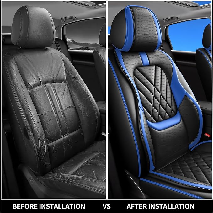 Seat Covers for Nissan Versa — Full Set — Blue