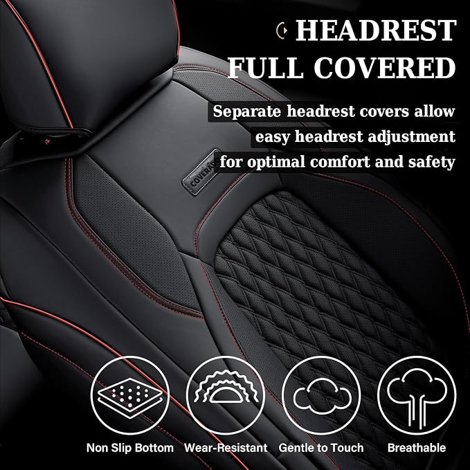 Faux Leather Seat Covers for Chevrolet Silverado / GMC Sierra — Full Set