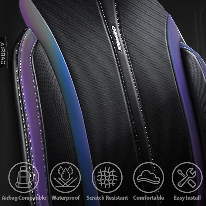 Universal Faux Leather Seat Covers — Front Seat