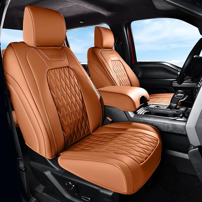Seat Covers for Multiple Vehicles — Front Seat — Orange