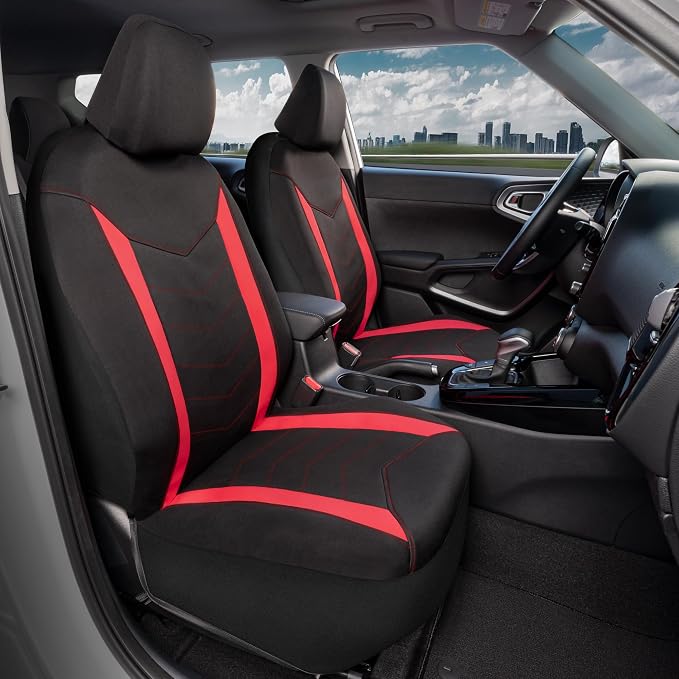 Pet Car Seat Protector — Black / Red