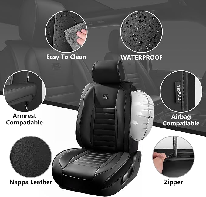 Universal Seat Covers — Full Set — Black