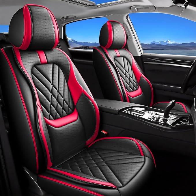 Seat Covers for Nissan Rogue — Full Set — Red