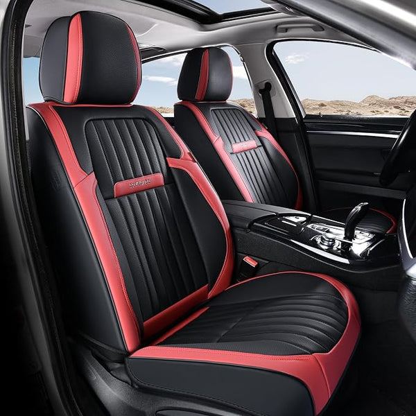 Universal Seat Covers — Front Seat — Red / Black