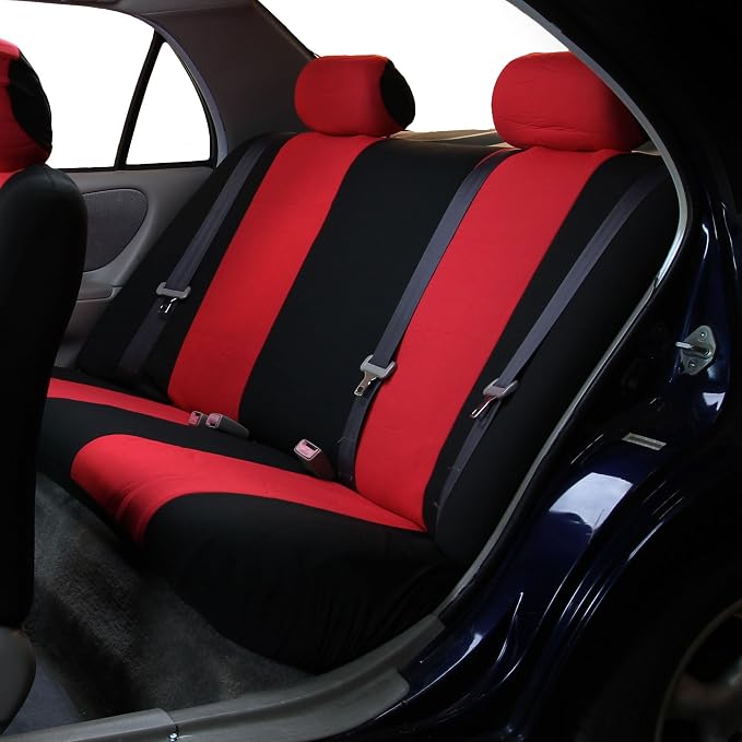 Pet Car Seat Protector — Rear Seat — Red