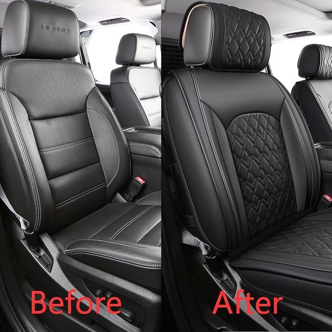 Seat Covers for Chevrolet Silverado / GMC Sierra — Front Seat — Black