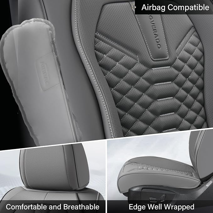 Universal Seat Covers — Full Set — Gray
