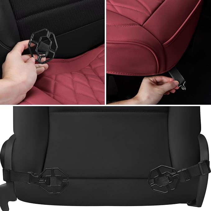 Universal Seat Covers — Front Seat — Burgundy