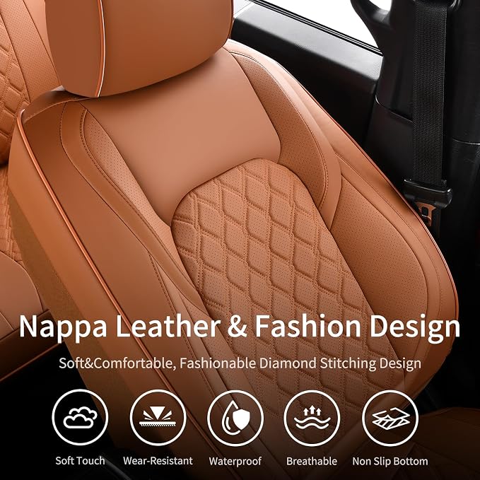 Seat Covers for Toyota Tacoma — Full Set — Brown