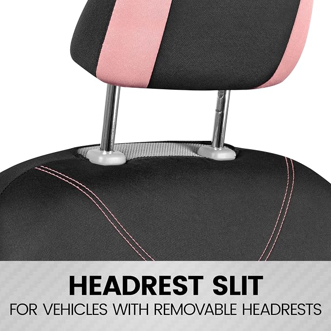 Car Seat Covers — Full Set — Pink