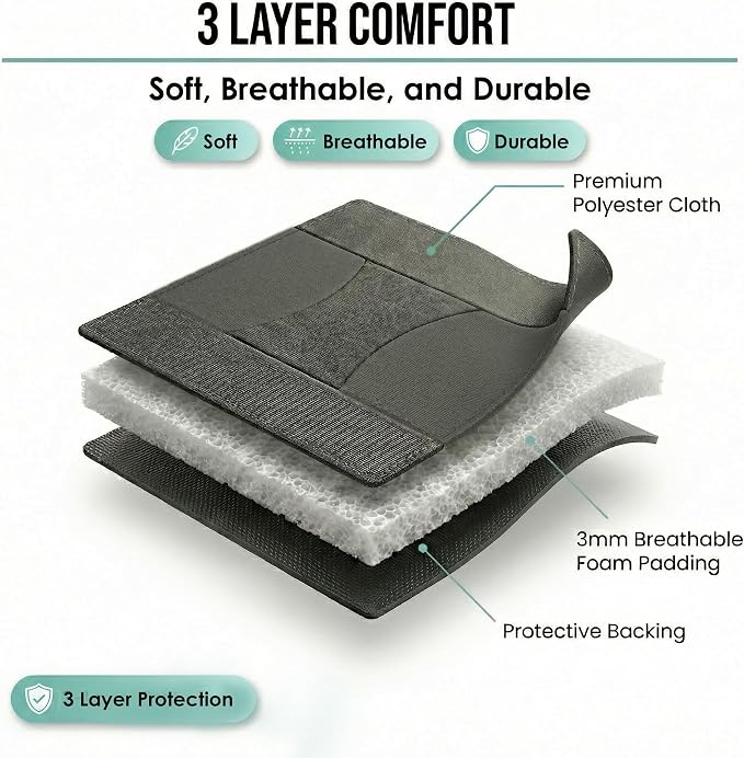 Universal Fabric Seat Covers — Front Seat — Black