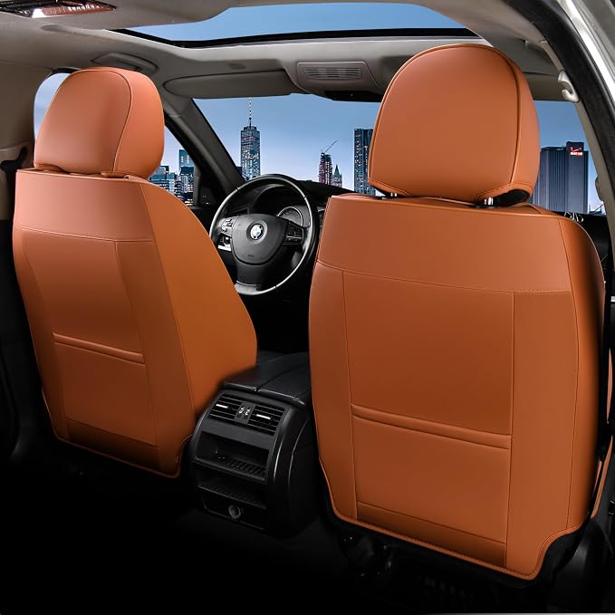 Car Seat Covers — Full Set — Brown / Black