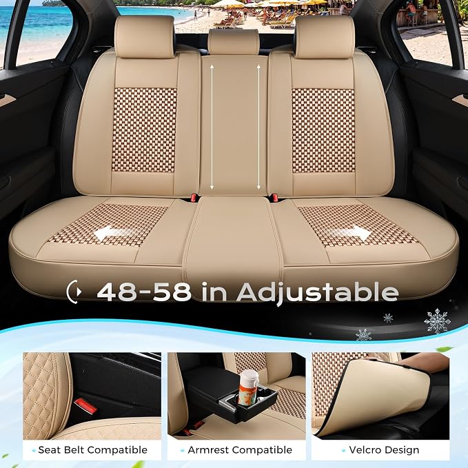 Universal Seat Covers — Full Set — Beige