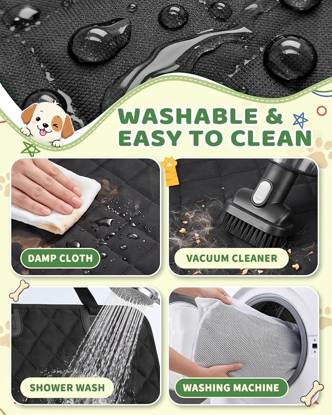Pet Car Seat Protector — Black