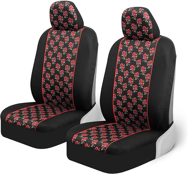 Car Seat Covers — Front Seat — Red