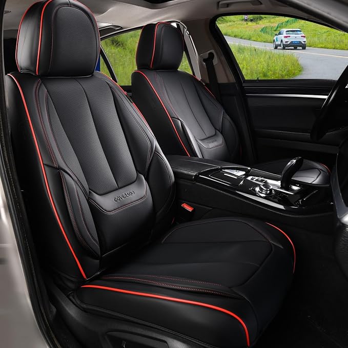 Universal Seat Covers — Full Set — Black / Blue