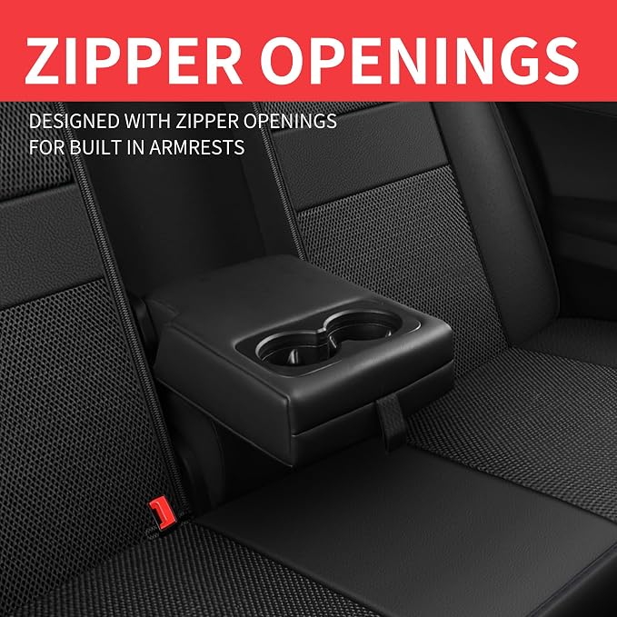 Universal Fabric Seat Covers — Black
