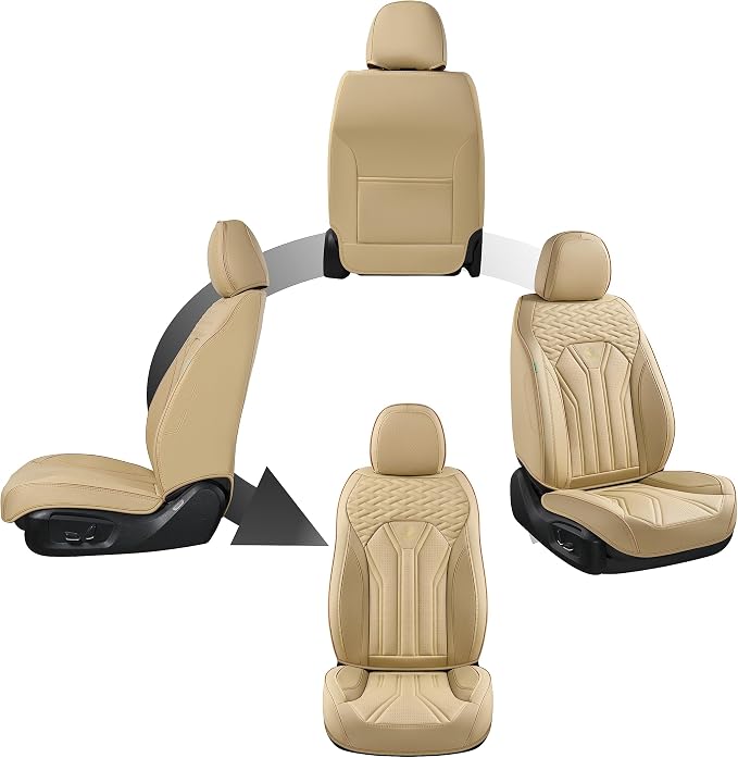 Universal Seat Covers — Full Set — Beige