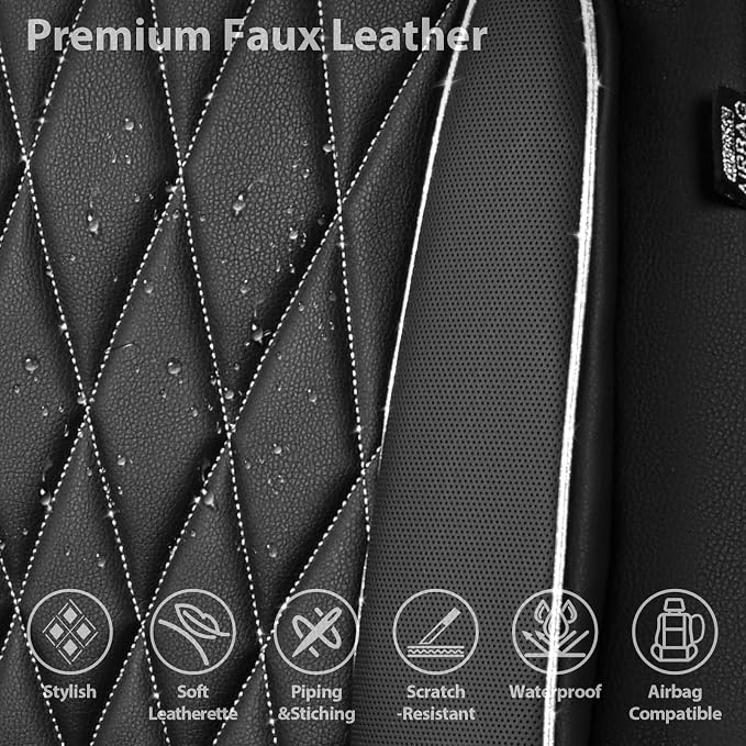 Universal Seat Covers — Front Seat — Black