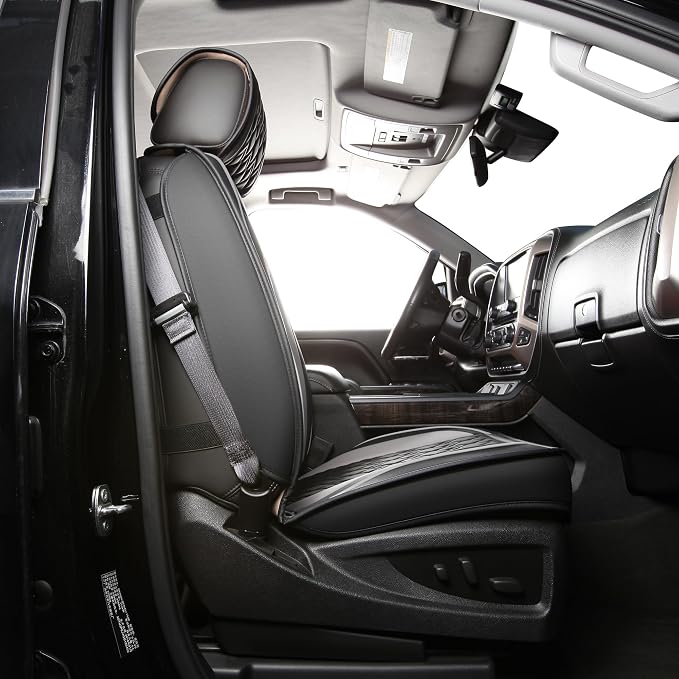 Seat Covers for Chevrolet Silverado / GMC Sierra — Front Seat — Black / Gray