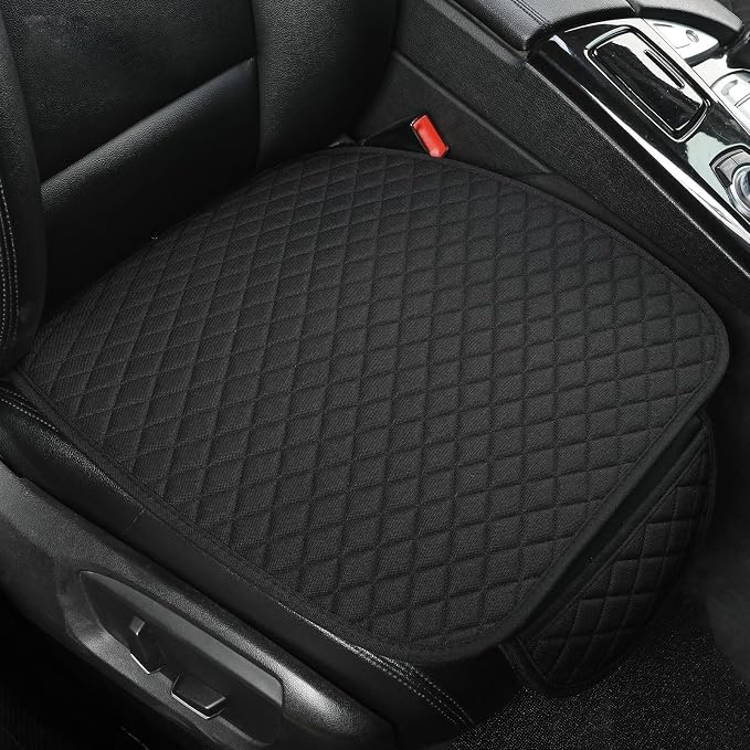 Universal Fabric Seat Covers — Front Seat — Black