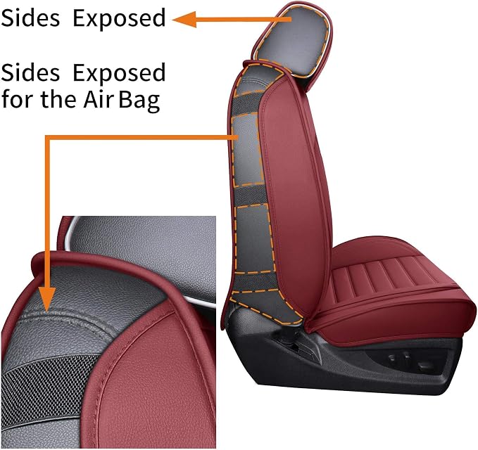 Seat Covers for Chevrolet Silverado / GMC Sierra — Full Set — Burgundy