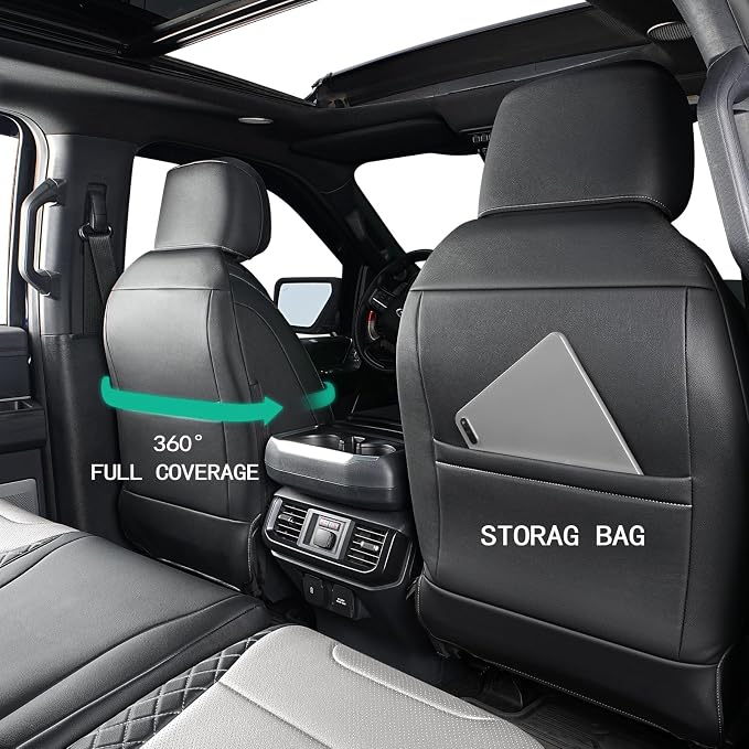 Seat Covers for Multiple Vehicles — Front Seat — Black / Gray
