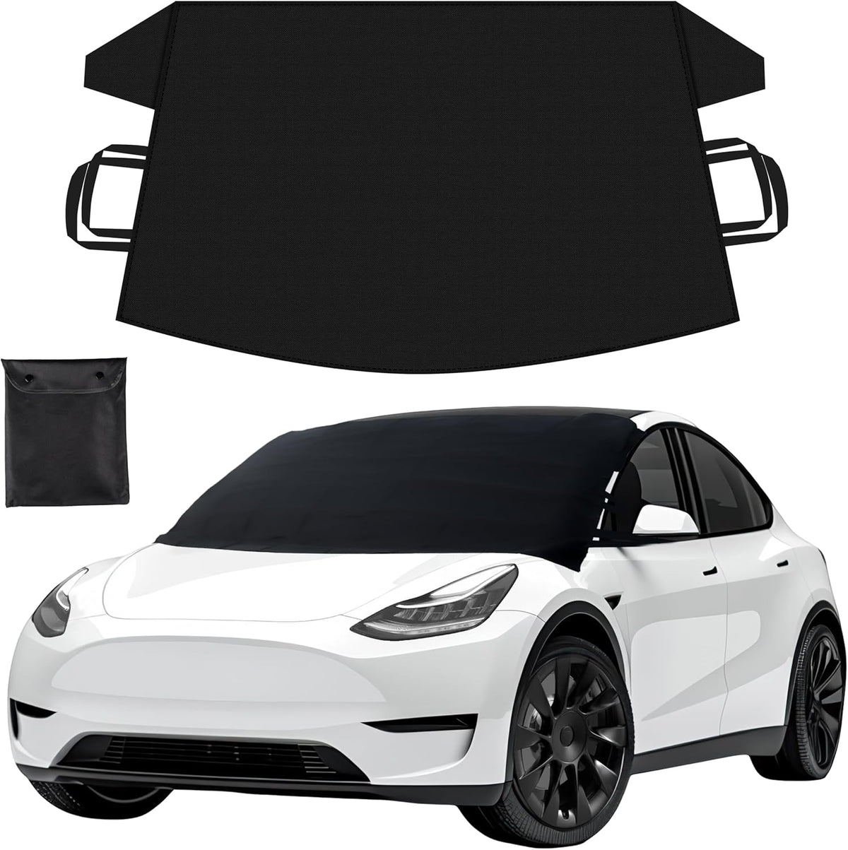 WinterShield Heavy-Duty Car Windshield Cover - 600D Oxford Snow & Ice Protector Large 81ZtmwE62VL._AC_SL1500