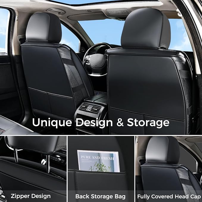 Universal Seat Covers — Full Set — Black