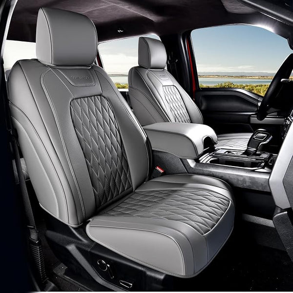 Seat Covers for Multiple Vehicles — Front Seat — Gray