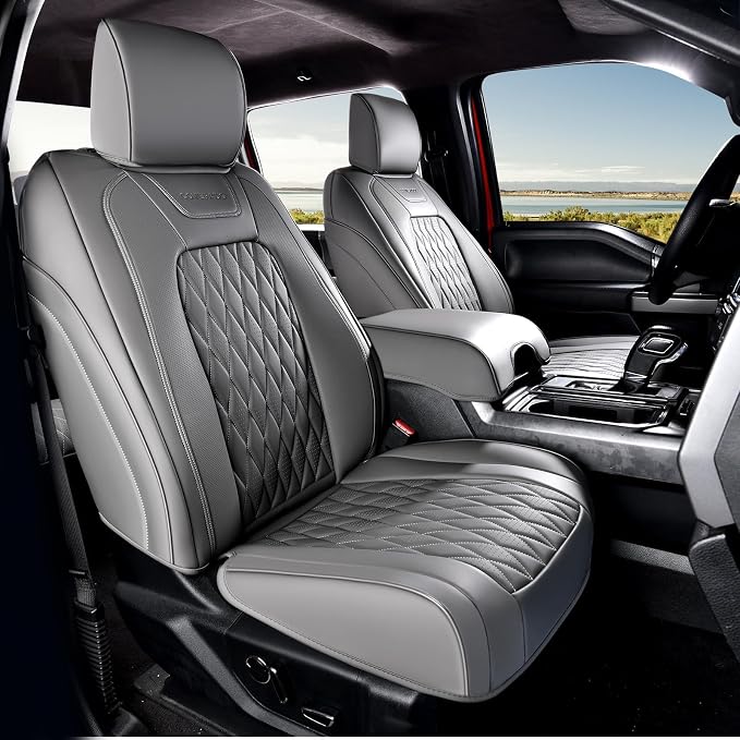 Seat Covers for Multiple Vehicles — Front Seat — Gray