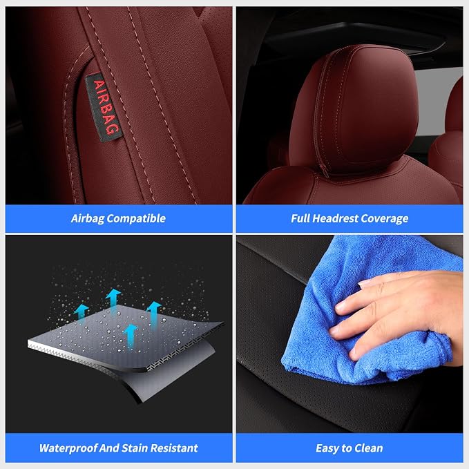 Seat Covers for Toyota Sienna — Full Set — Red