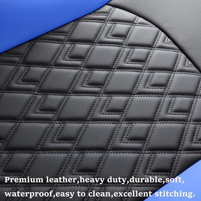 Seat Covers for Chevrolet Silverado / GMC Sierra — Full Set — Black / Blue