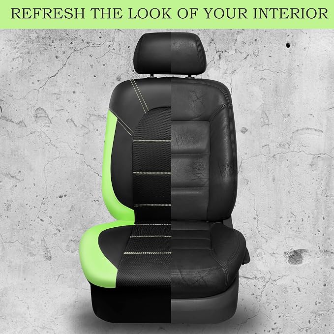 Universal Fabric Seat Covers — Front Seat — Black / Green