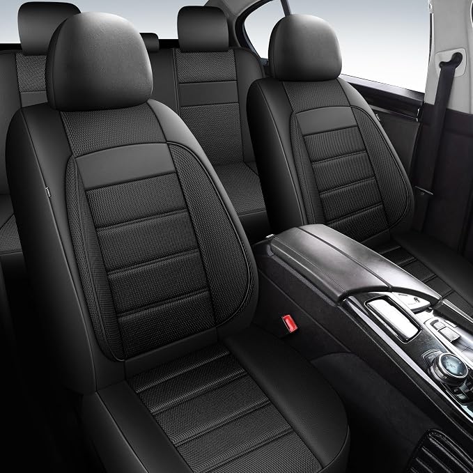 Universal Fabric Seat Covers — Black