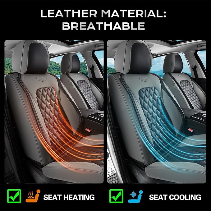 Faux Leather Car Seat Covers — Full Set