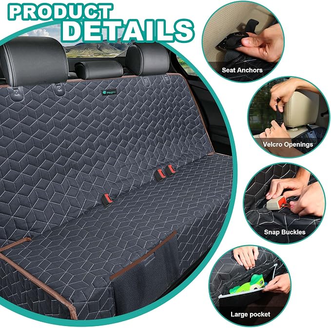 Pet Car Seat Protector — Front Seat — Brown