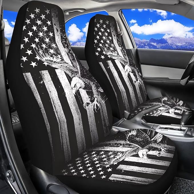 Universal Seat Covers — Front Seat — Gray