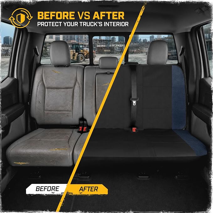 Fabric Seat Covers for Multiple Vehicles — Full Set — Blue