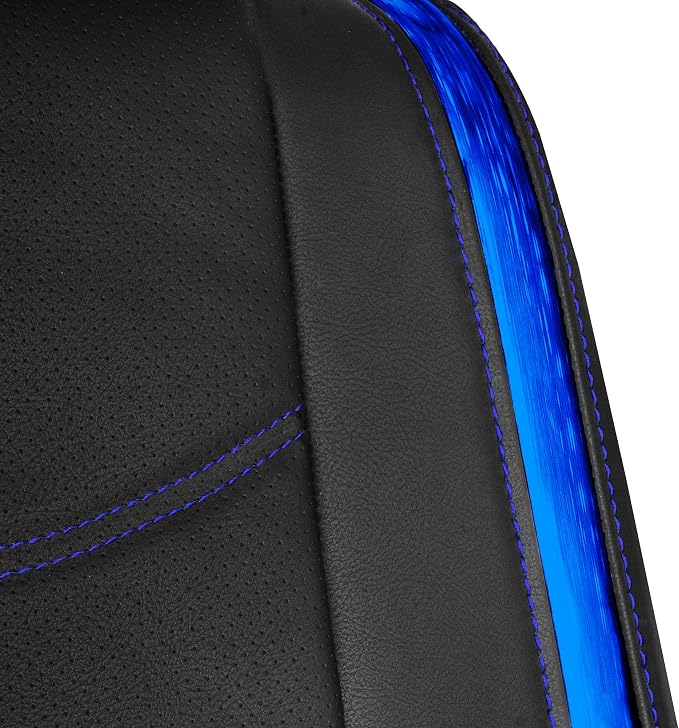 Universal Faux Leather Seat Covers — Full Set — Blue