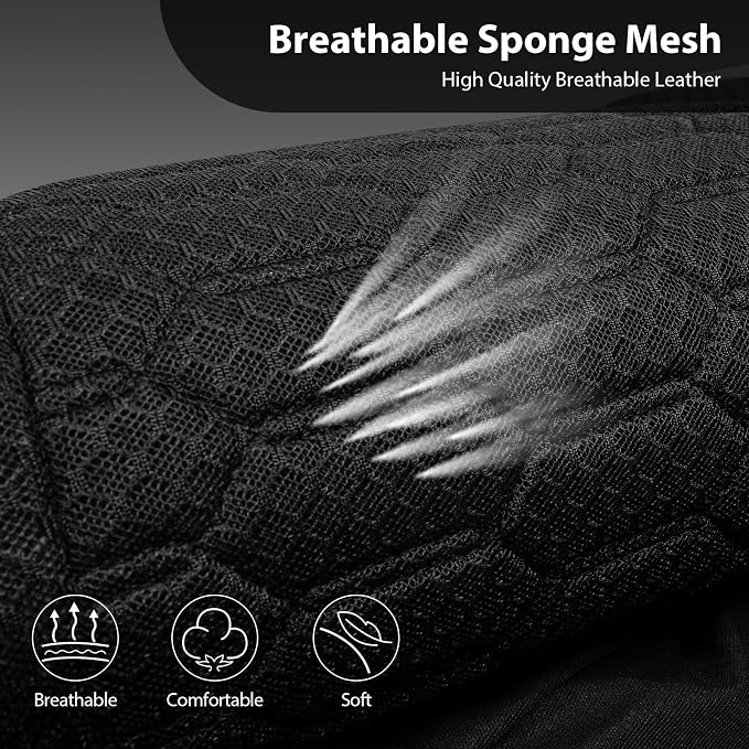Universal Fabric Seat Covers — Black