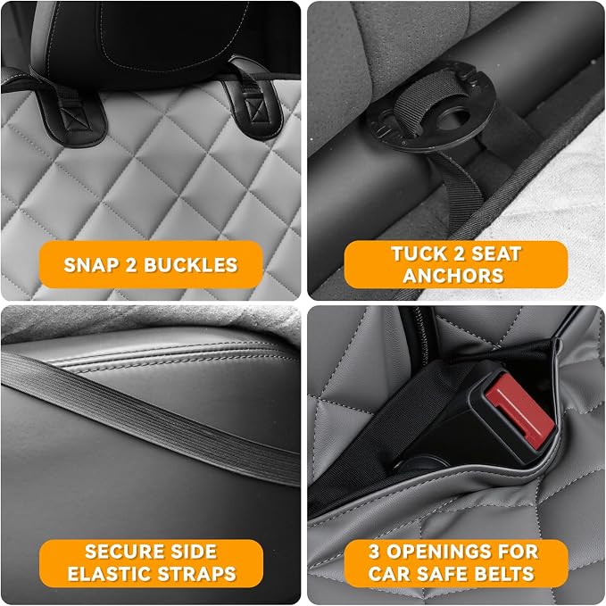 Pet Car Seat Protector — Gray