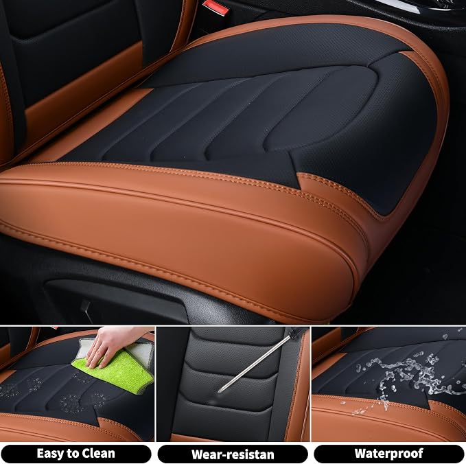 Universal Seat Covers — Front Seat — Brown / Black