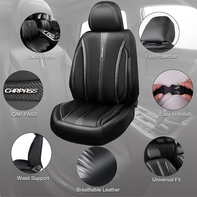 Universal Seat Covers — Full Set — Black