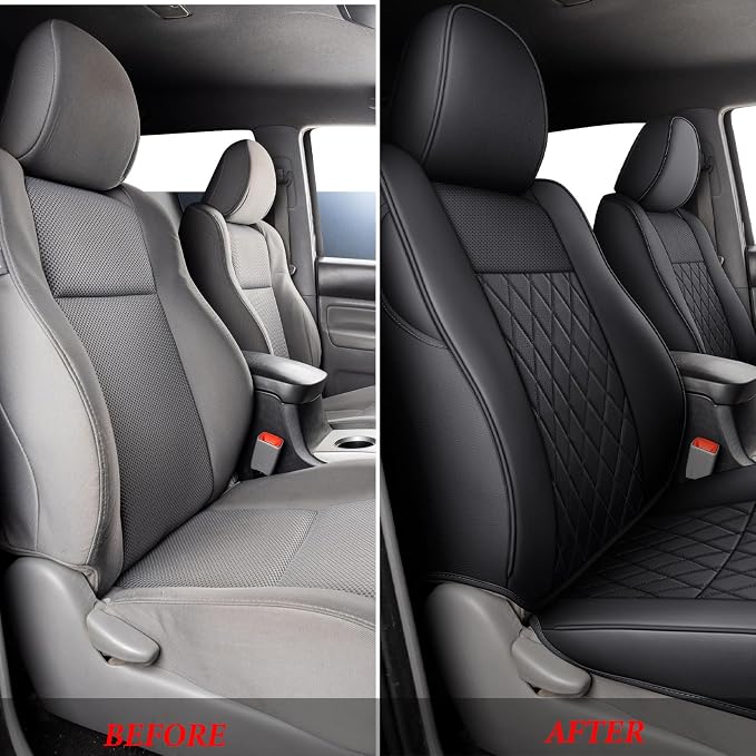 Seat Covers for Toyota Tacoma — Front Seat — Black