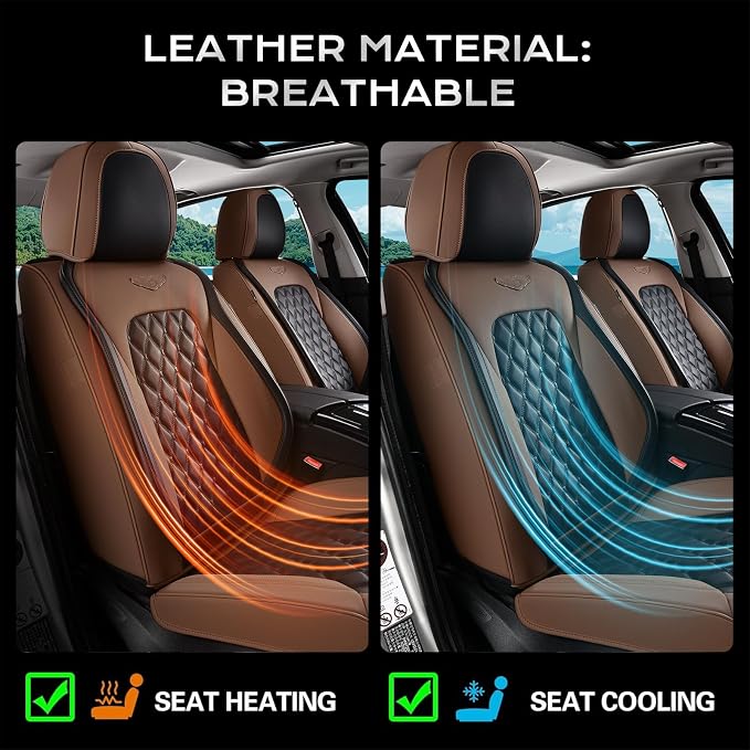 Faux Leather Car Seat Covers — Full Set