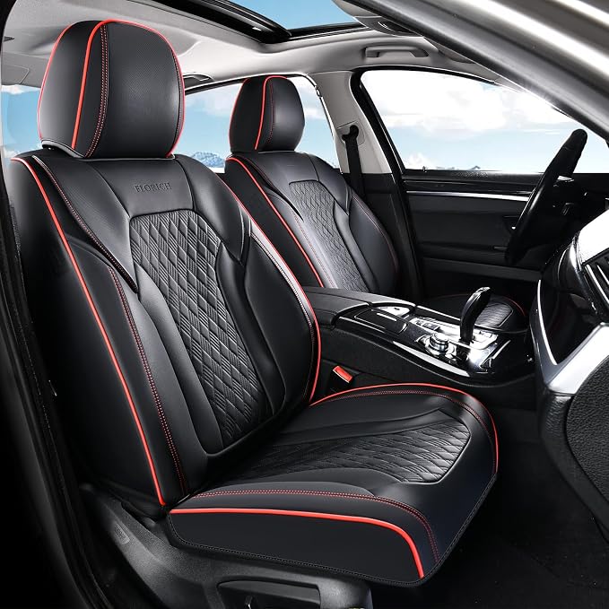 Universal Seat Covers — Full Set — Black / Beige