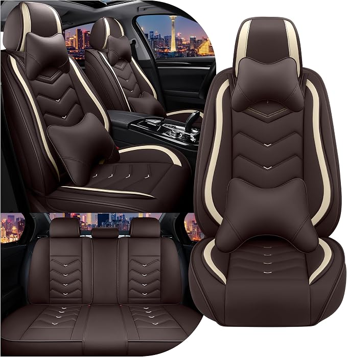 Seat Covers for Honda Civic — Full Set — Coffee
