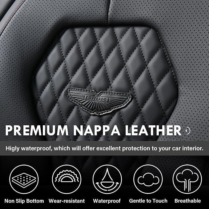 Universal Seat Covers — Full Set — Black