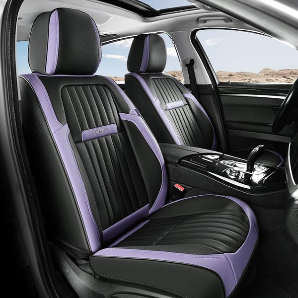 Universal Seat Covers — Front Seat — Purple / Black